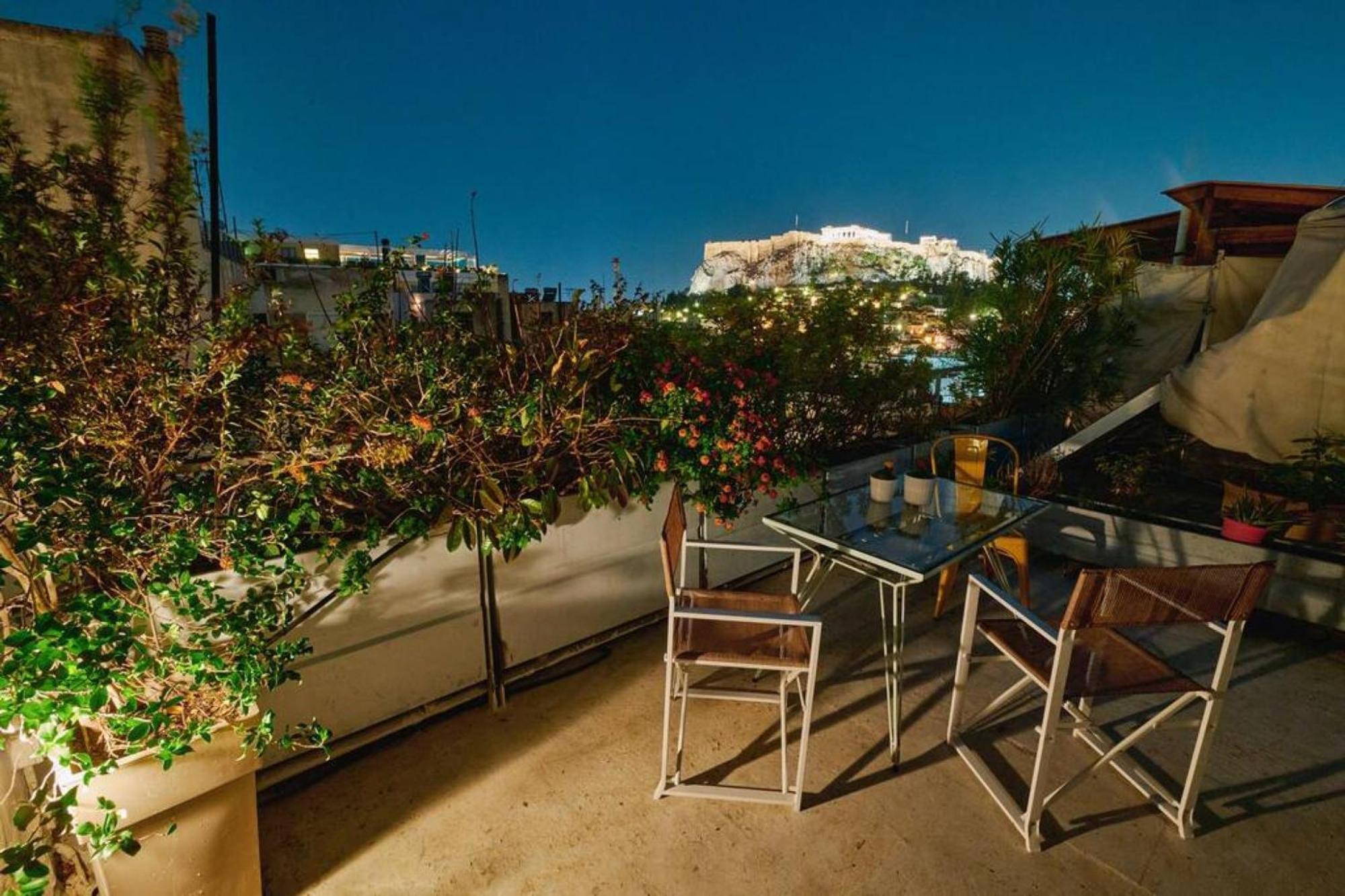 360 View In Roof Top Appartment With Patio Athens Ngoại thất bức ảnh