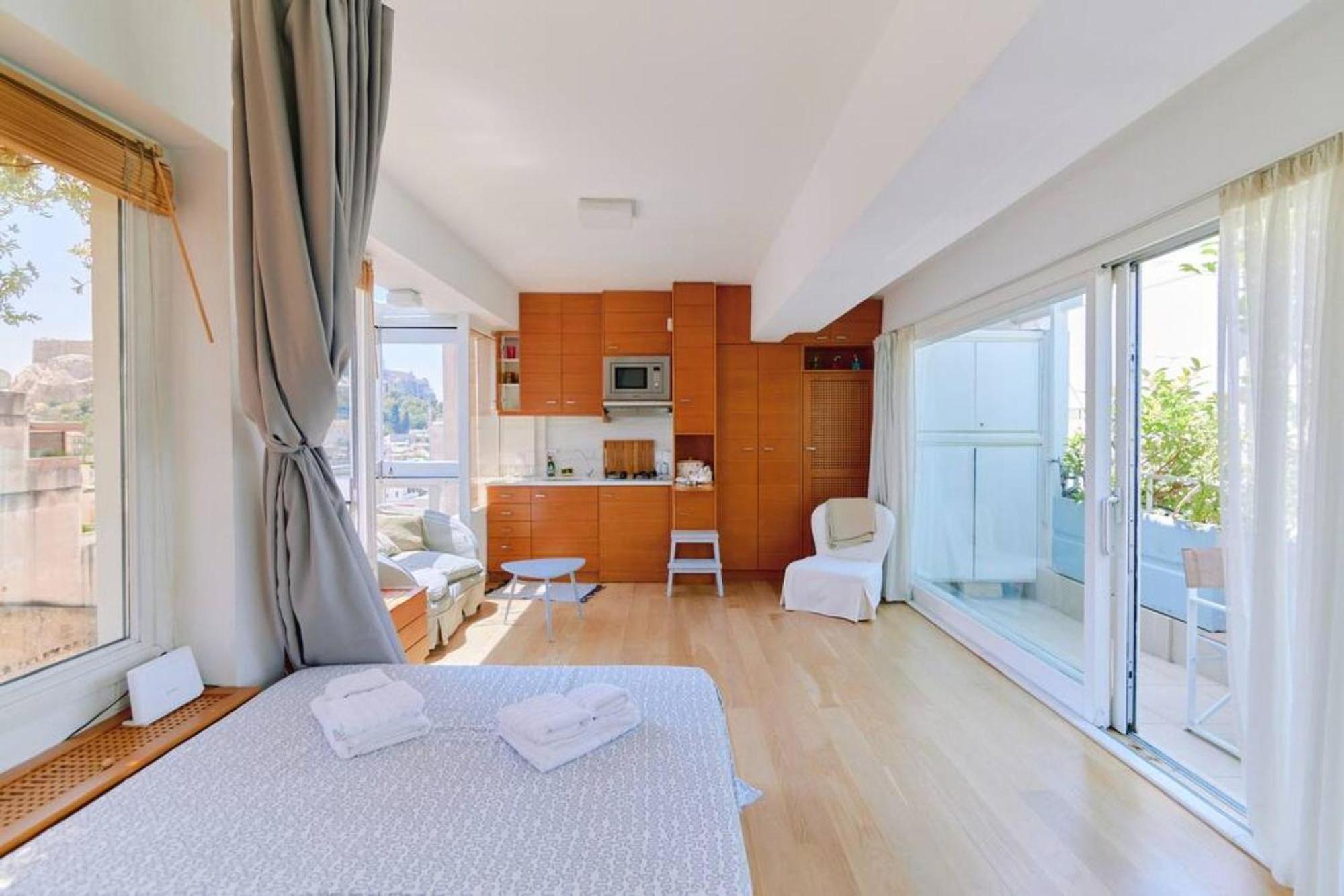 360 View In Roof Top Appartment With Patio Athens Ngoại thất bức ảnh